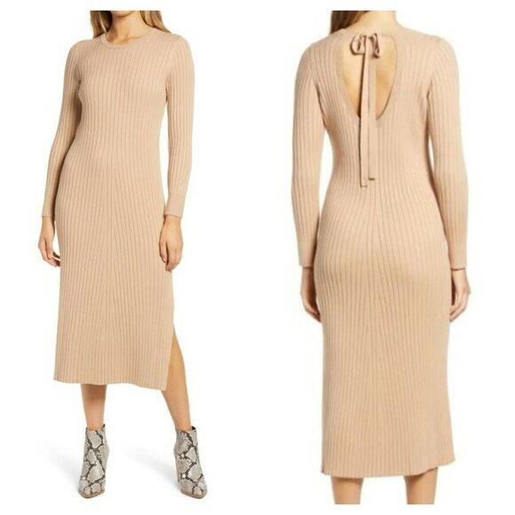 NEW Wayf X Dede Emily BFF Collection XS Hollie Sweater Dress Long Sleeve Ribbed - Picture 1 of 13